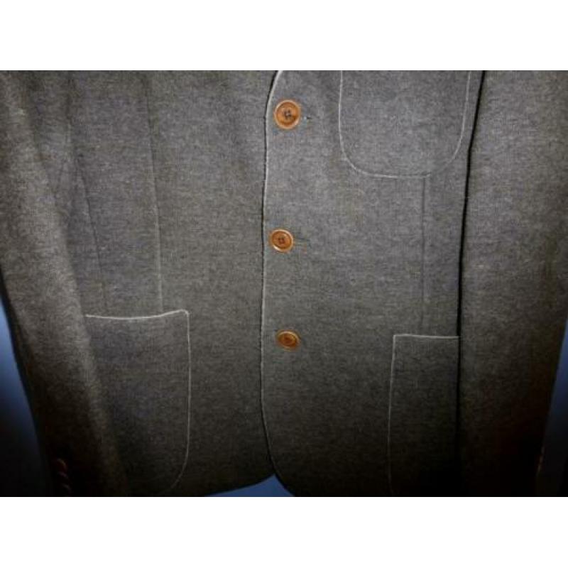 Giordano donker bruin casual wollig colbert mt 52 nr 29693