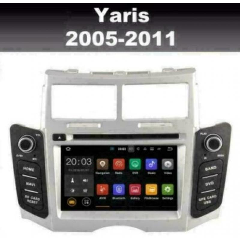 Toyota Yaris radio navigatie android 9.0 wifi dab+ carkit