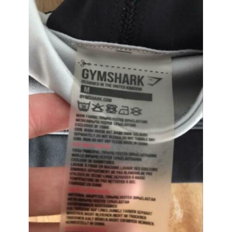 GYMSHARK set legging maat S sportbh maat M Grijs/ zwart
