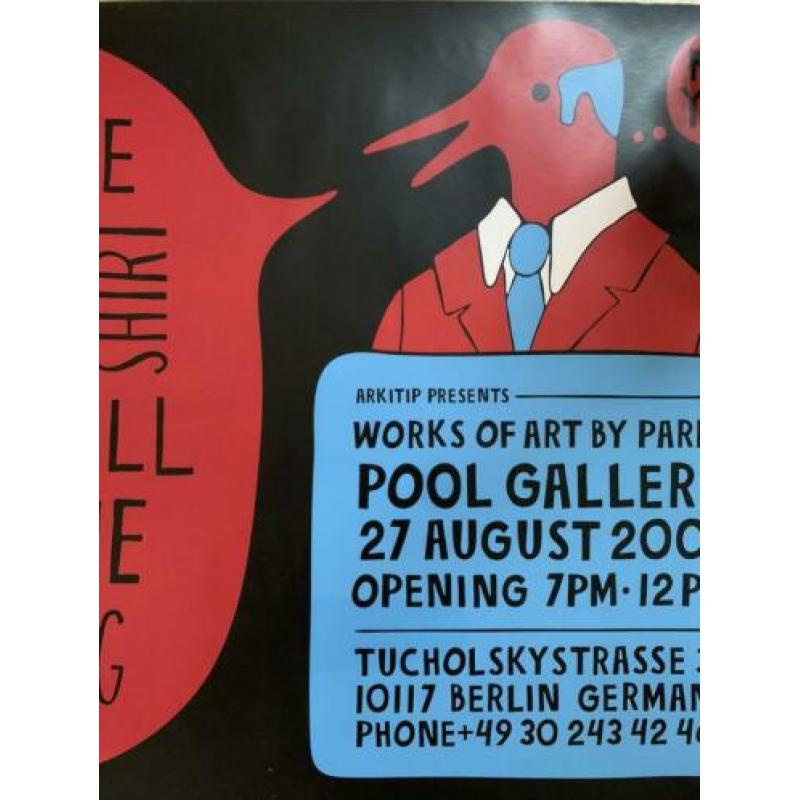 Parra poster pop up Berlin 2009 dubbelzijdig zeldzaam