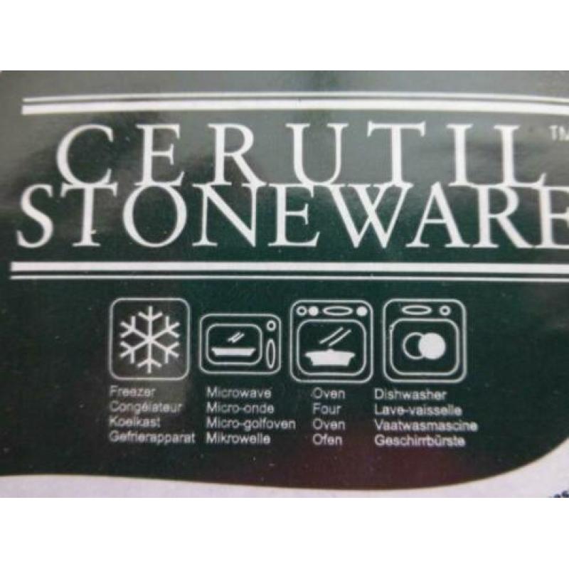 Ovenschaaltje van steen van Cerutil Stoneware