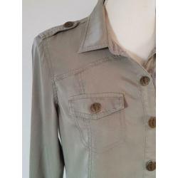 Costes kaki-groene blouse maat S