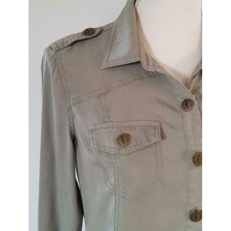 Costes kaki-groene blouse maat S