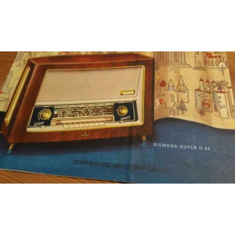 Siemens radio, reclamefolder jaren '50