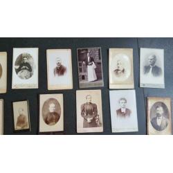 29 oude foto 's CDV Carte de visite