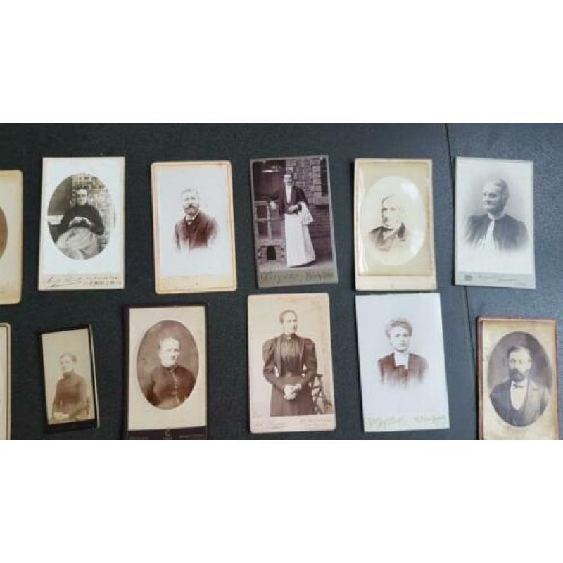 29 oude foto 's CDV Carte de visite