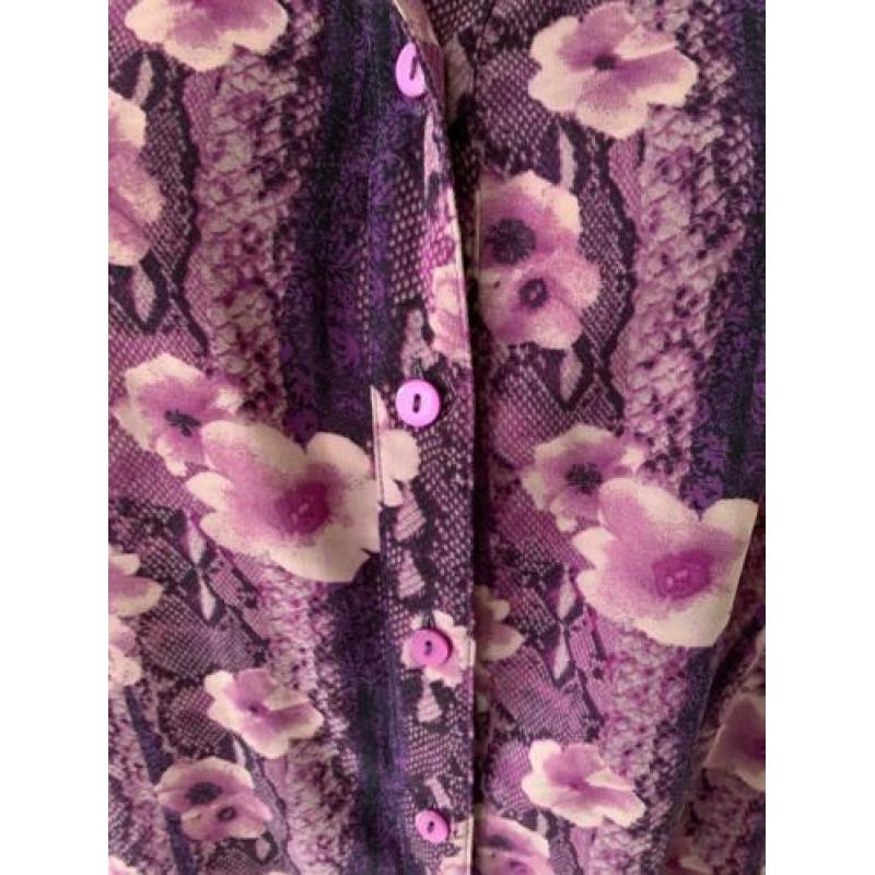 Geweldige vintage retro blouse maat 40