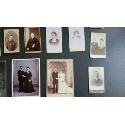 29 oude foto 's CDV Carte de visite
