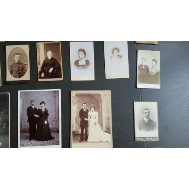 29 oude foto 's CDV Carte de visite