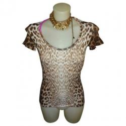 D4A Cavalli stretch truitje jaguar leopard print stylvol I44