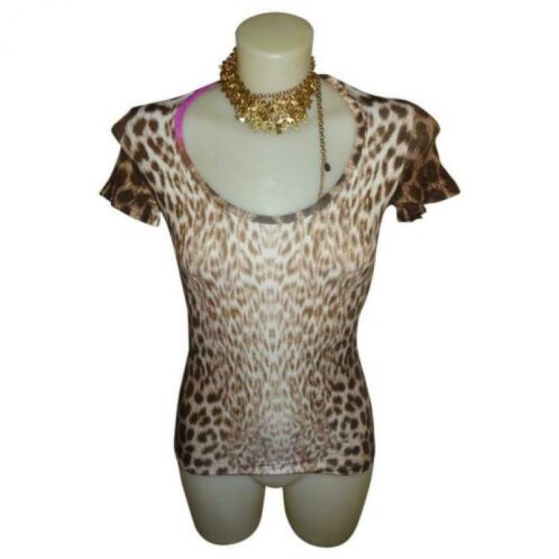 D4A Cavalli stretch truitje jaguar leopard print stylvol I44