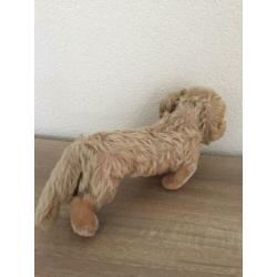 Steiff hond met knop 30 cm