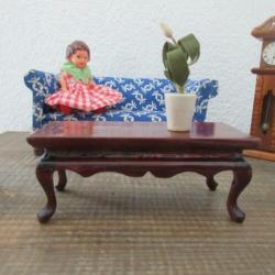 Victoriaans Antieke kamer voor poppenhuis