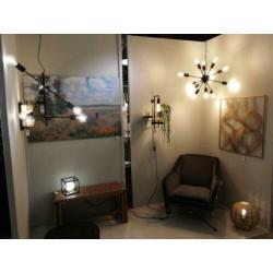 Grote tafellamp goud ook hanglamp plafondlamp bed tafel lamp