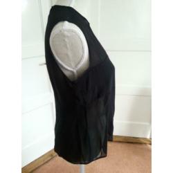 Prachtige zwarte blouse van KYUOSO maat 40
