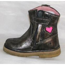 SHOESME maat 19 lerenlaarsje zilver/grijs - gratis verzenden