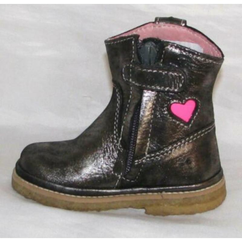 SHOESME maat 19 lerenlaarsje zilver/grijs - gratis verzenden