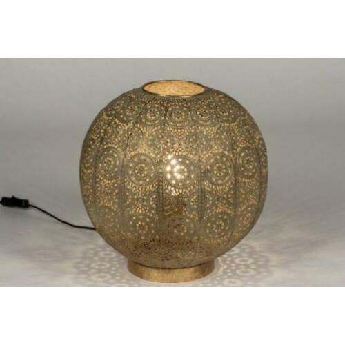 Grote tafellamp goud ook hanglamp plafondlamp bed tafel lamp