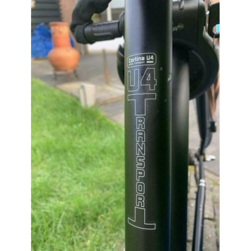 Cortina transportfiets U4, mat zwart, framehoogte 61cm