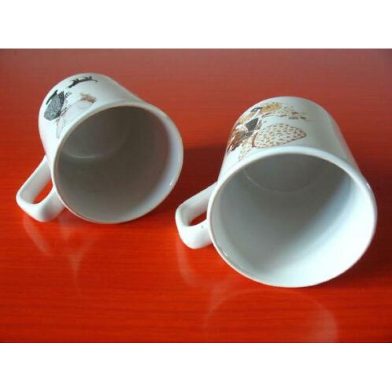 Set van 2 retro vintage TAMS England Holly Hobbie mokken