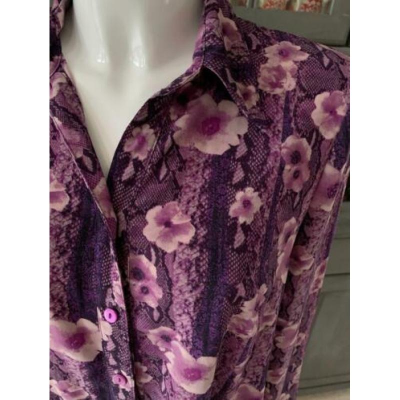 Geweldige vintage retro blouse maat 40