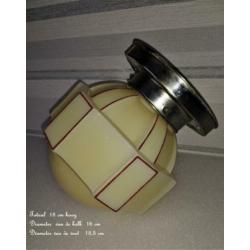 art Deco plafondlamp - plafonnière - uniek in zijn soort