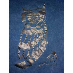 CARBONE shirtje maat 116 jeanslook