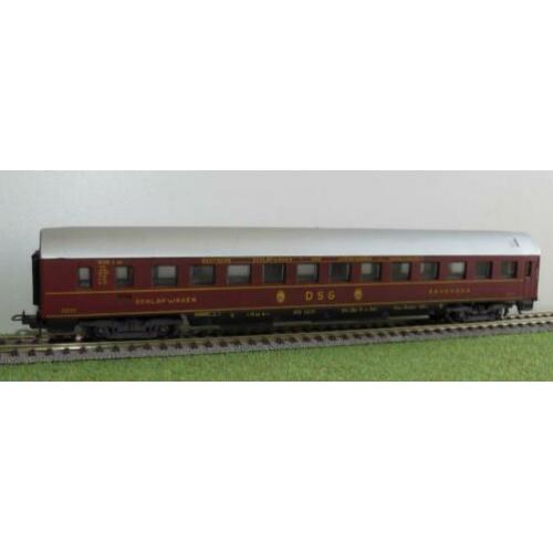 Lima Personenrijtuig DB -Schlafwagen 'Sovevogn' (Rood) -1:87