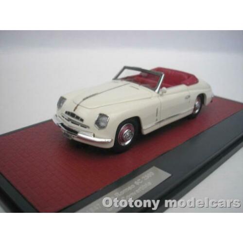 Alfa Romeo 6C 2500 Ghia Cabrio 1947 Wit Open 1/43 Matrix