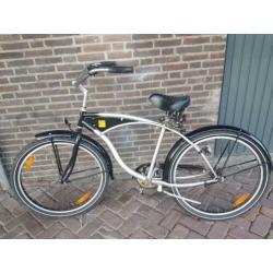 JONGEREfiets Cruiser 26 inq orange met pedalrem
