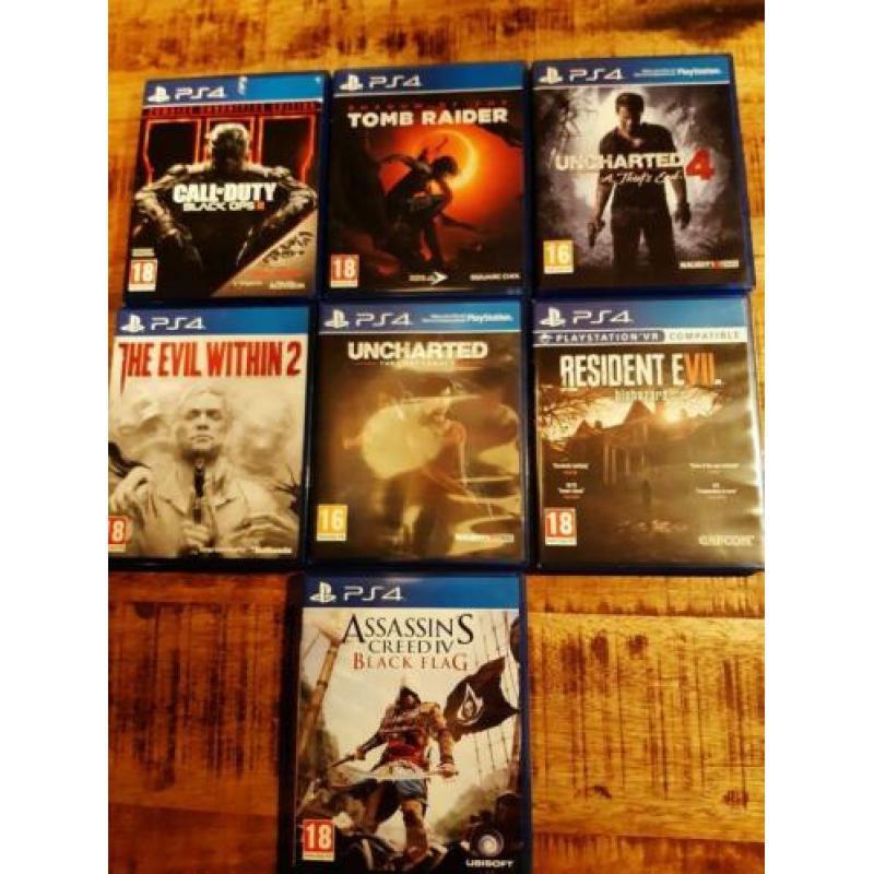 Verschillende games ps4, prijs per stuk