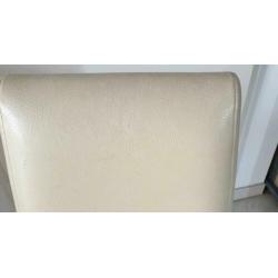 Faux leather eetkamer stoelen (6)