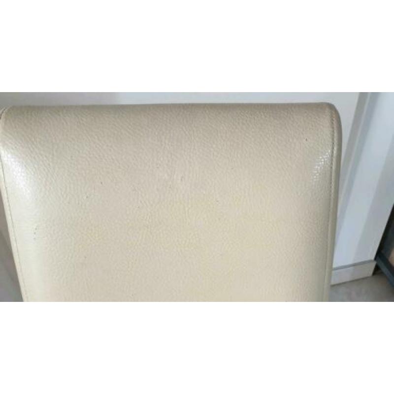 Faux leather eetkamer stoelen (6)