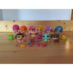 6 Pinypon & 4 Littlest Pet shop + accessoires