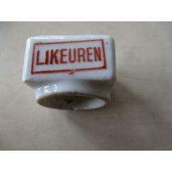 0346) originele porseleinen dop g.c. van schie delft tel 855