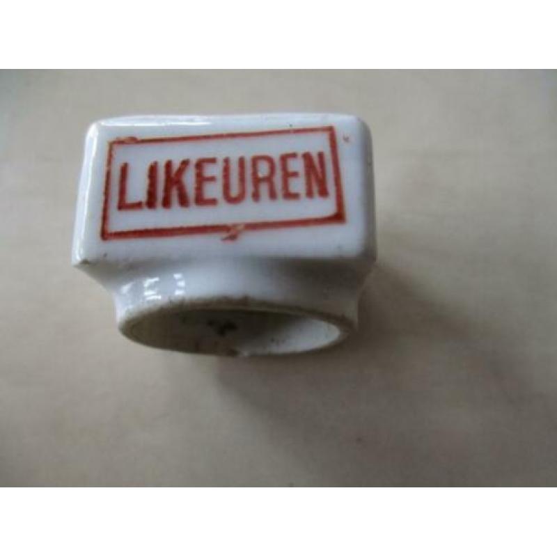 0346) originele porseleinen dop g.c. van schie delft tel 855