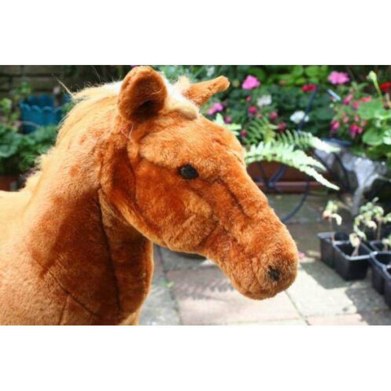 Zeer mooie grote oud Speelgoed paard voor kinderen