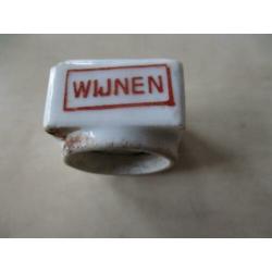 0346) originele porseleinen dop g.c. van schie delft tel 855