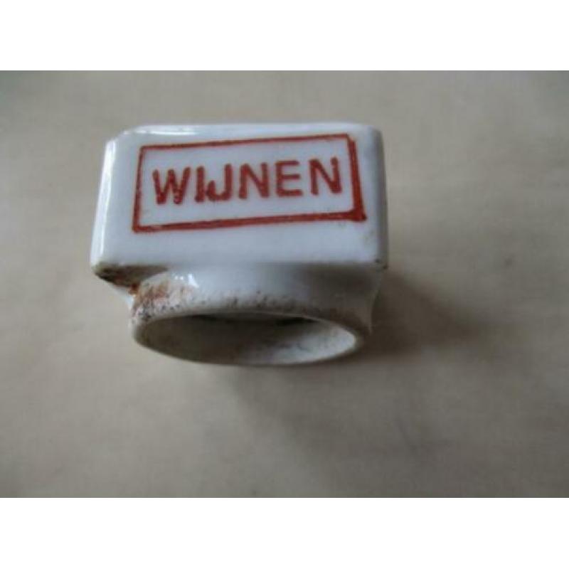 0346) originele porseleinen dop g.c. van schie delft tel 855