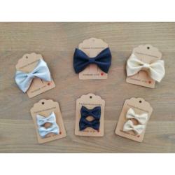NIEUW Handmade Haarstrikje op clip, haarbandje of elastiek