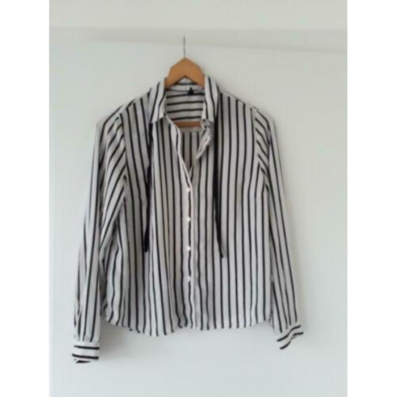 Bloes zwart/wit maat S
