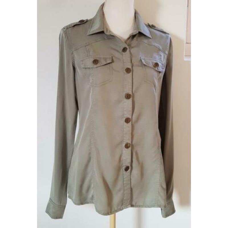 Costes kaki-groene blouse maat S