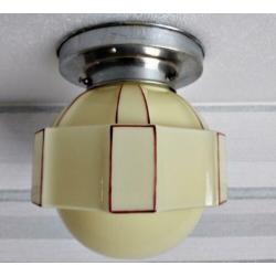 art Deco plafondlamp - plafonnière - uniek in zijn soort
