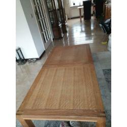 2 vol eiken salontafels