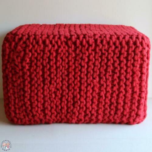 Hocker bankje van dikke 100% WOL NU van 149,95 voor 86,- !