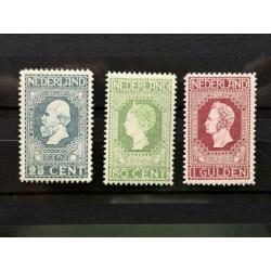 Nederland 1913 NVPH 96-97-98 ongebruikt MH