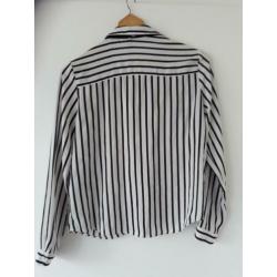 Bloes zwart/wit maat S