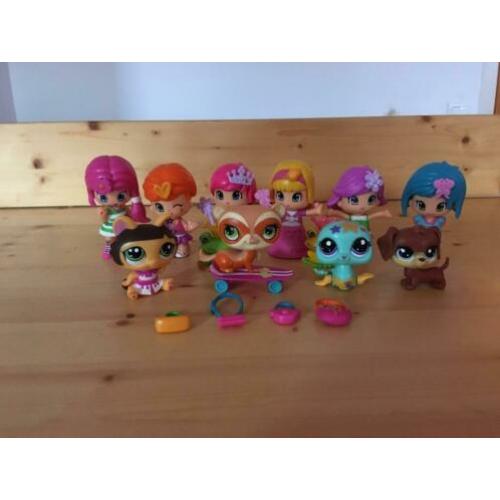 6 Pinypon & 4 Littlest Pet shop + accessoires
