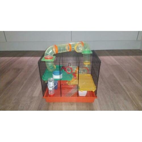 Hamster kooi met toebehoren