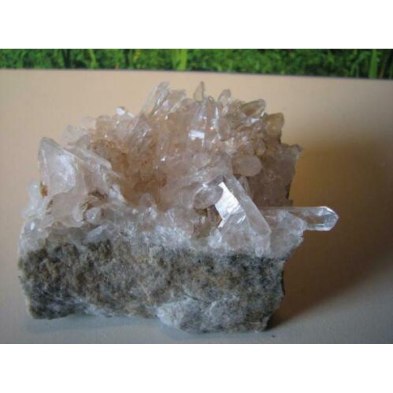 Heldere Bergkristal Cluster uit Zwitserland.243